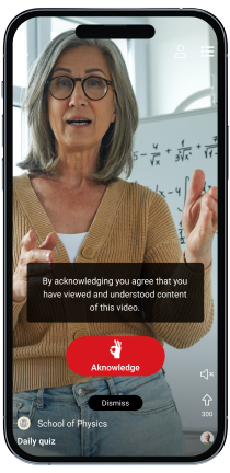 Acknowledgement preview